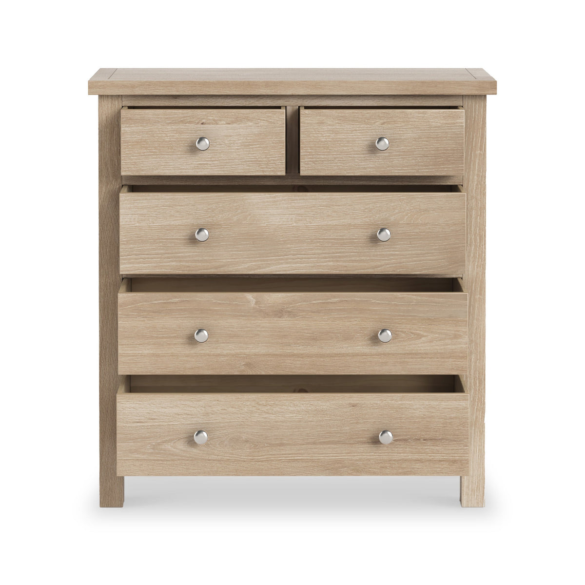 Farro Washed Oak 2 Over 3 Chest Of Drawers