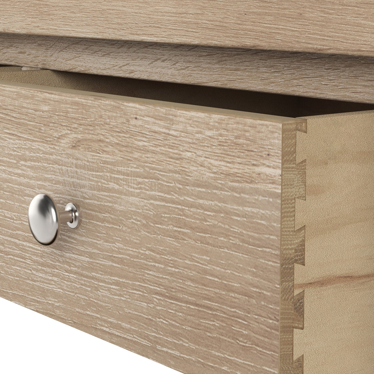 Farro Washed Oak Triple Wardrobe with Drawers
