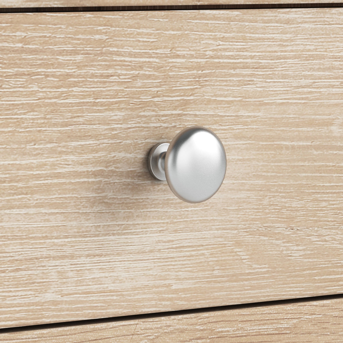 Farro Washed Oak 5 Drawer Tallboy Chest