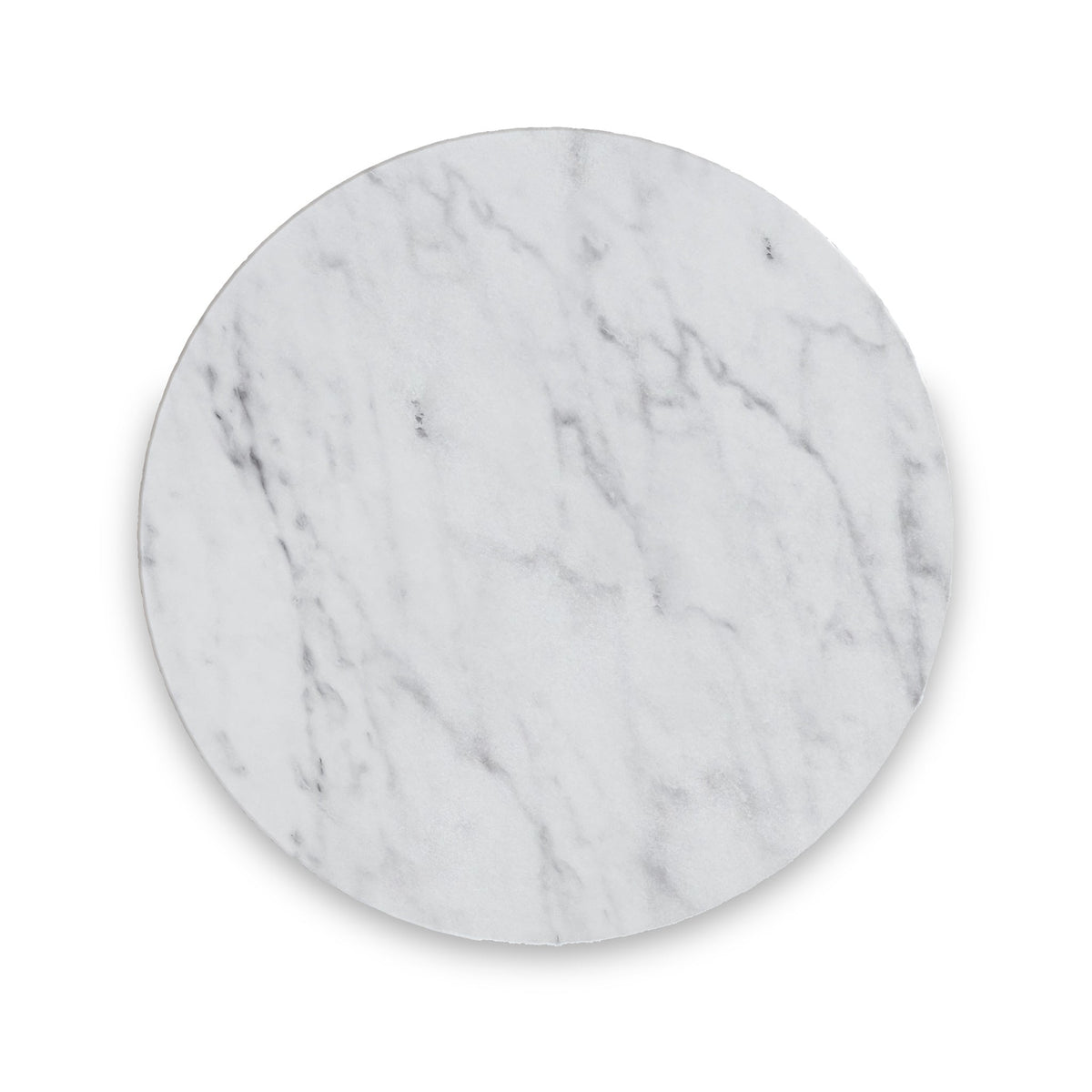 Pimlico Marble Round C Side Table with Grey Frame