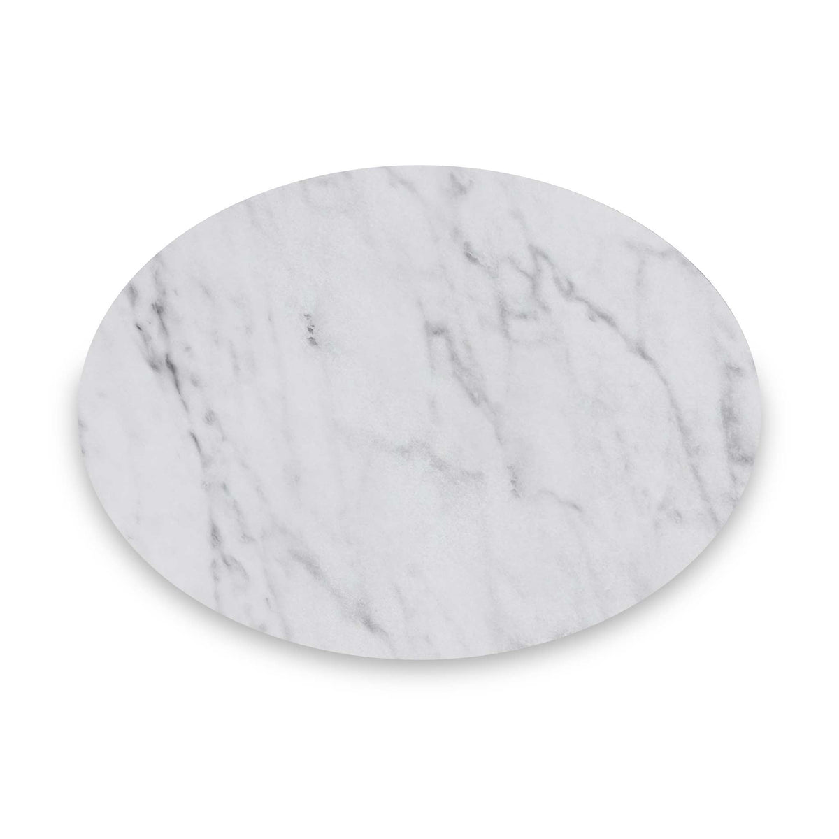 Pimlico Marble Oval C Side Table with Gold Frame