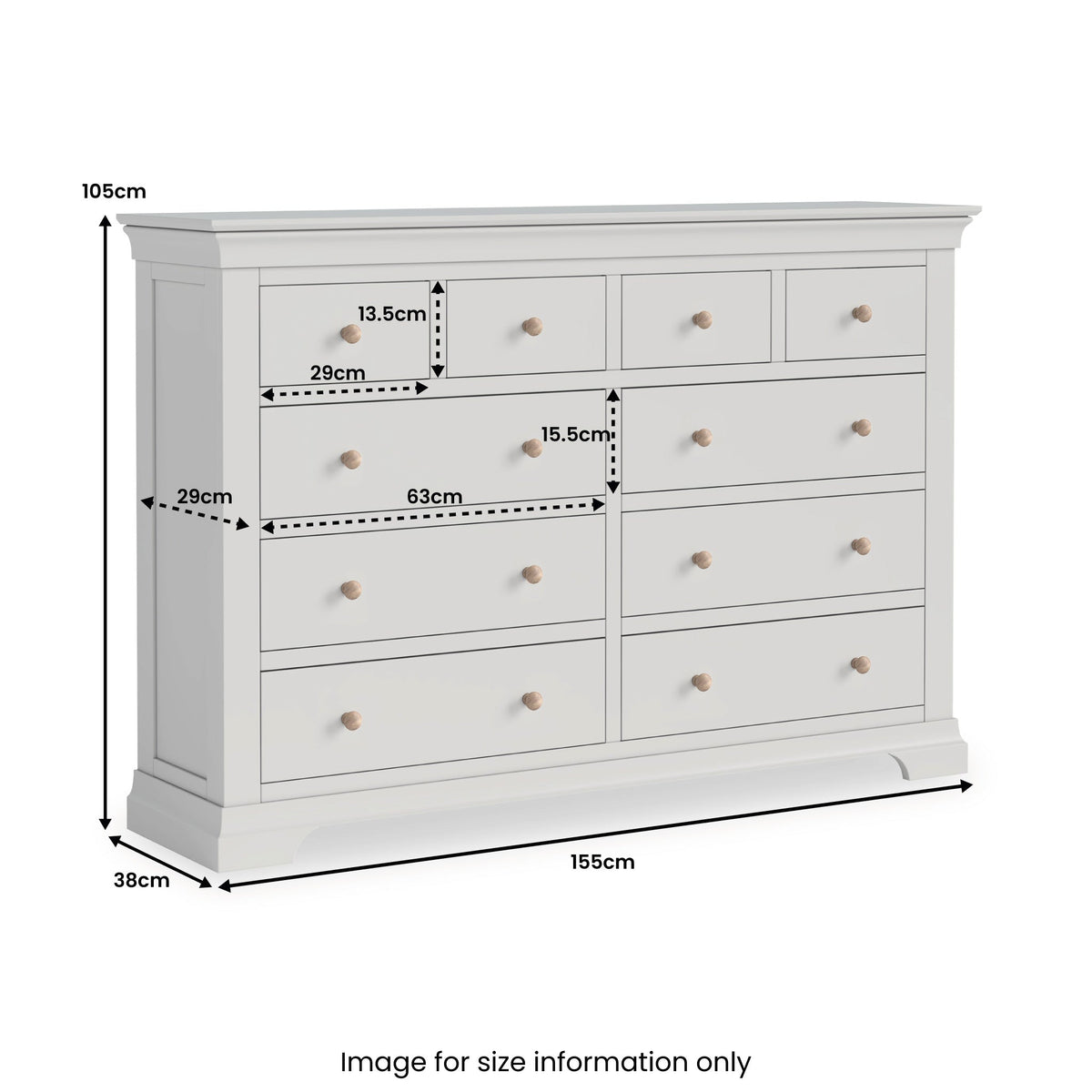 Colette 4 Over 6 Chest Of Drawers