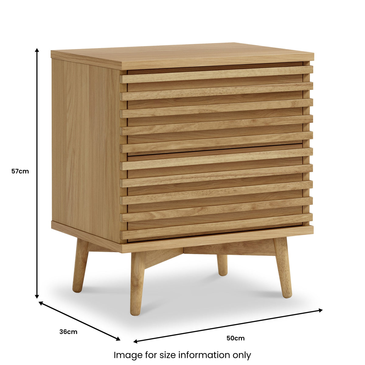 Kari Light Oak Bedside Table