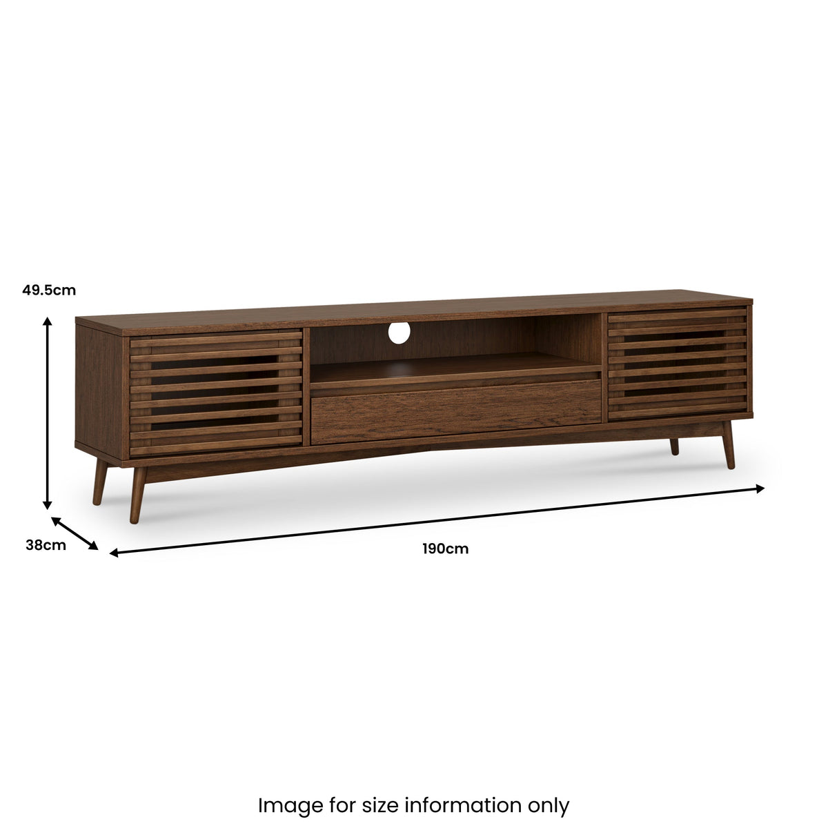 Kari Dark Oak Extra Wide 190cm TV Unit