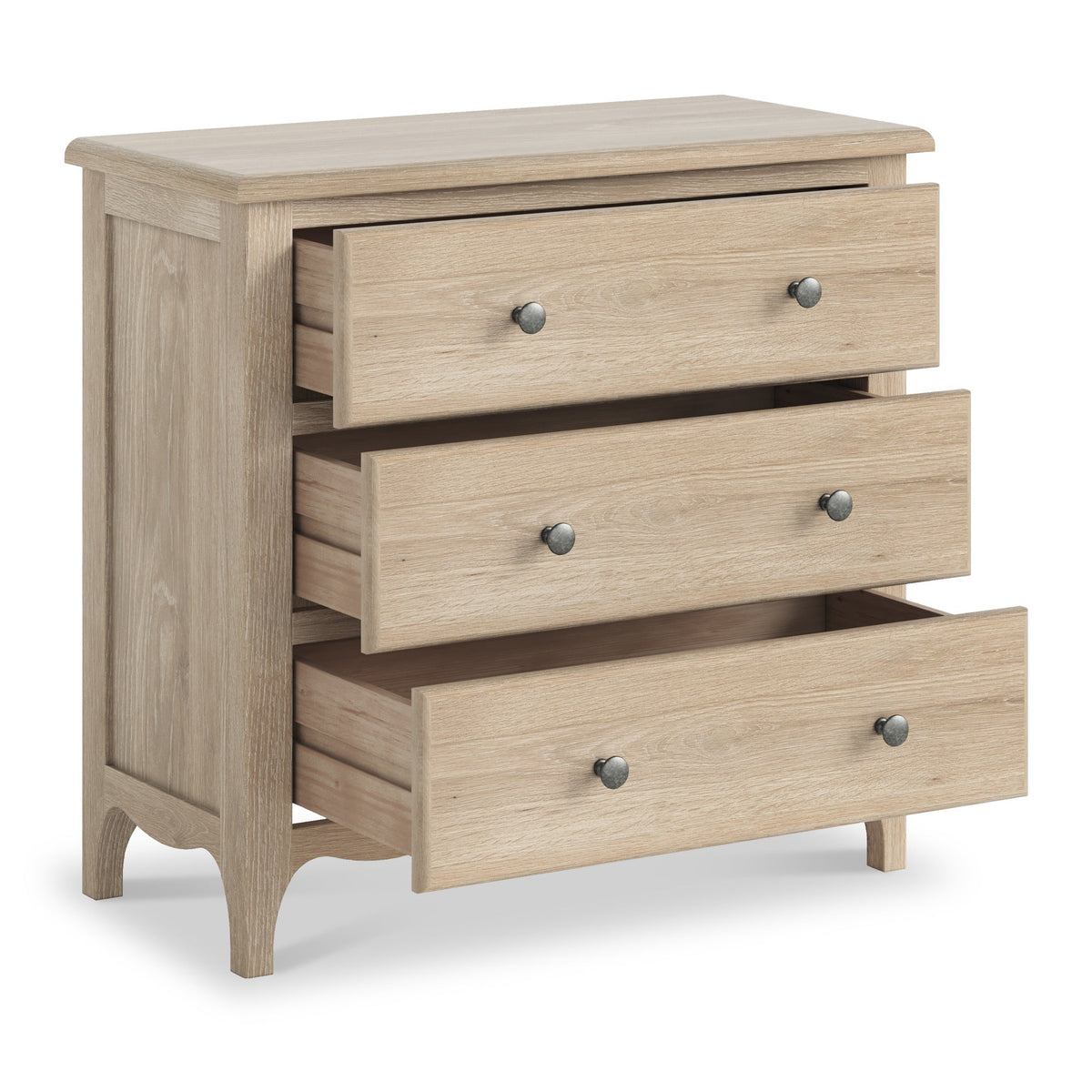 Celine Washed Oak 3 Drawer Chest