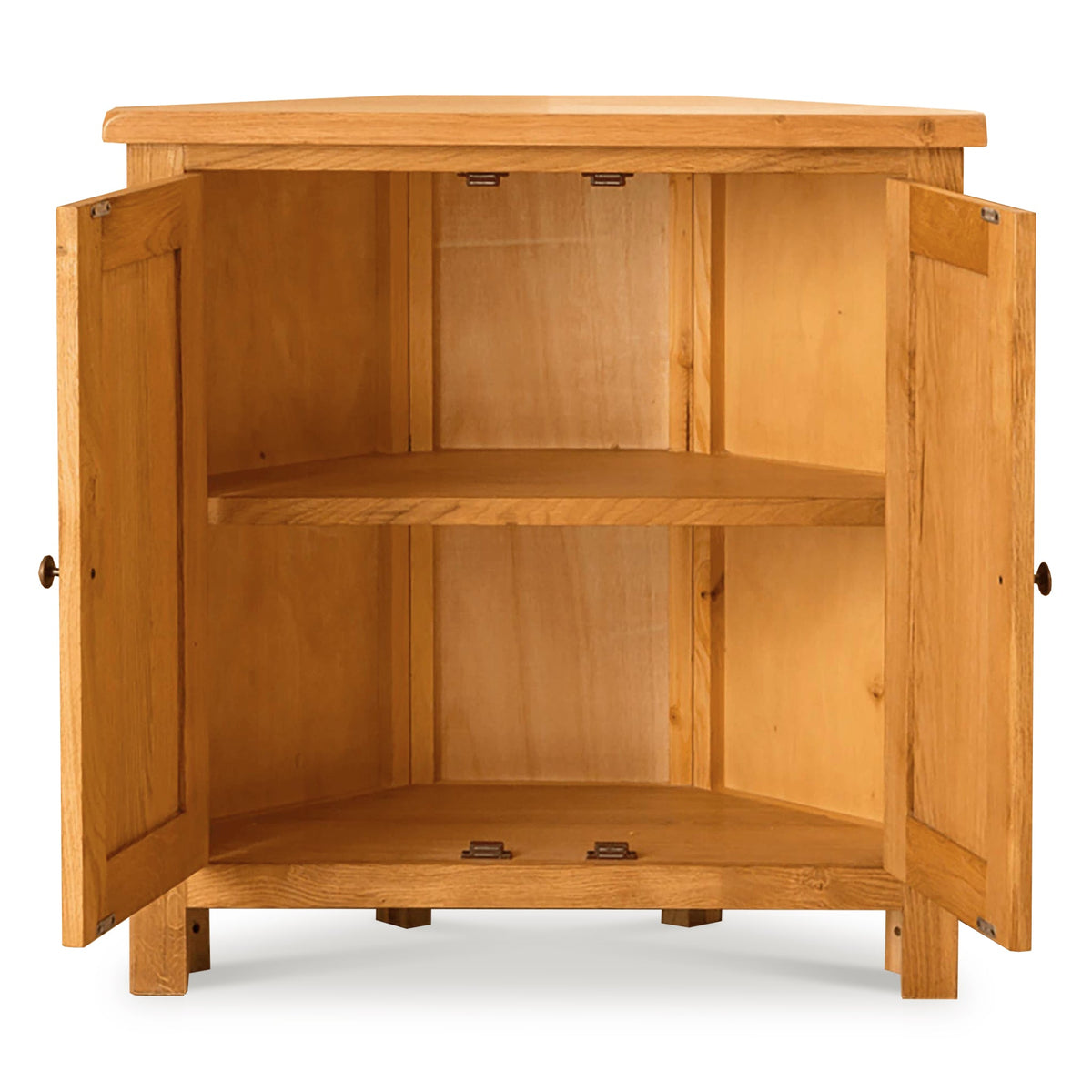 Lanner Oak Corner Cupboard