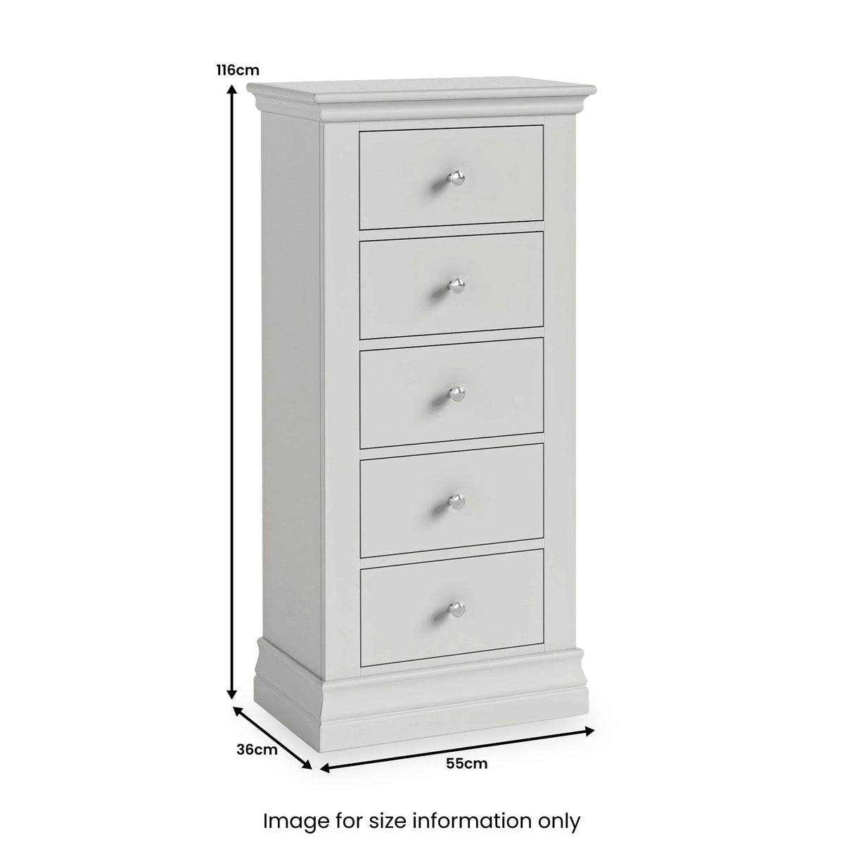 Ingleby 5 Drawer Tallboy