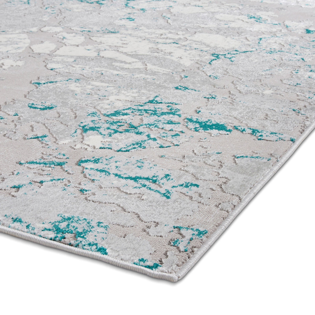 Aldrin Grey Marble Effect Rug