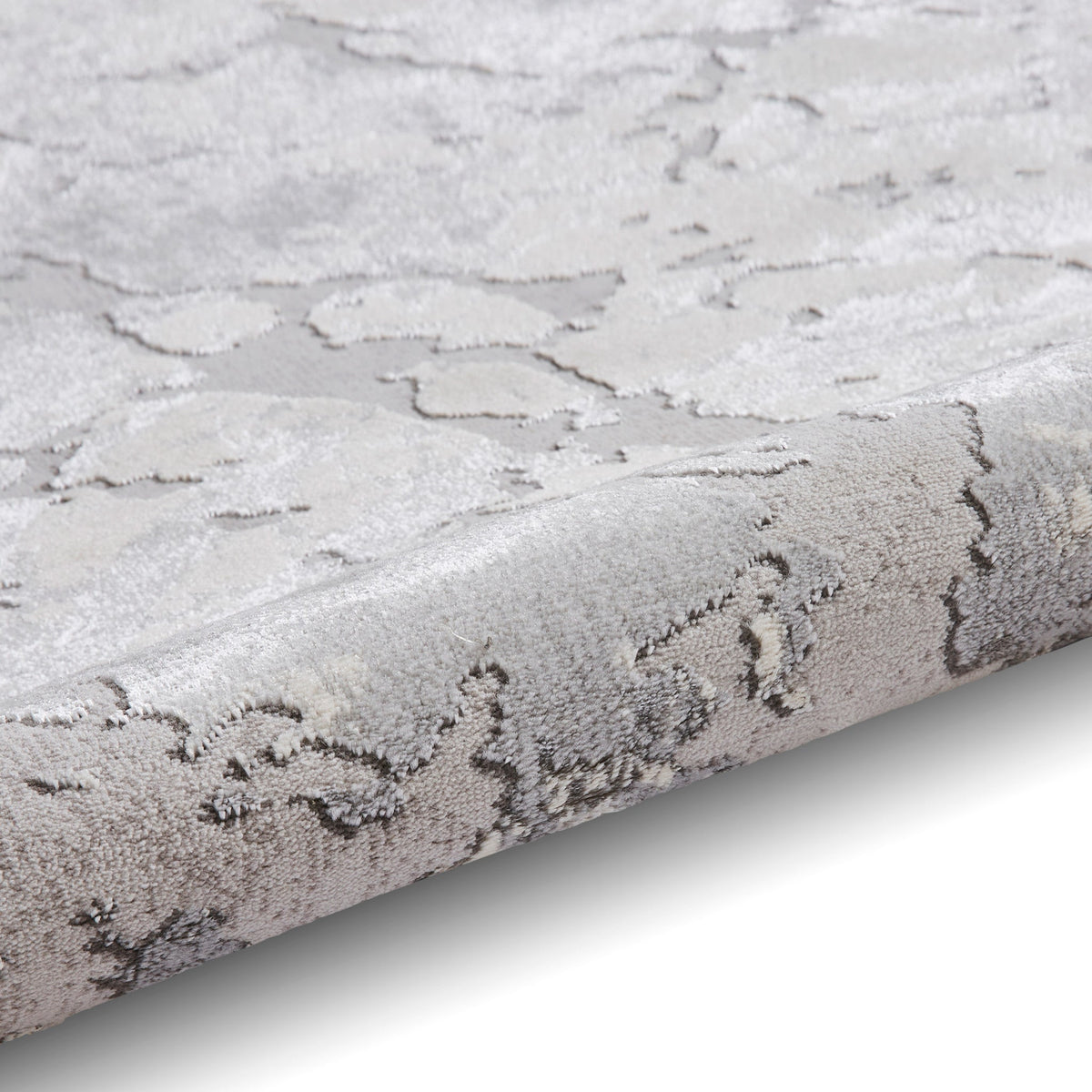Aldrin Grey Marble Effect Rug