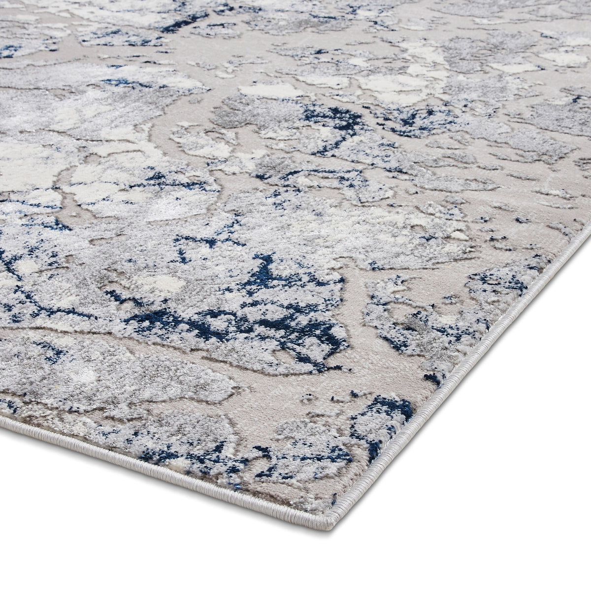 Aldrin Grey Marble Effect Rug