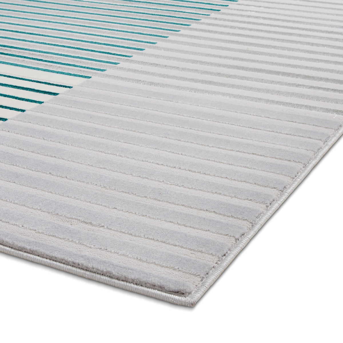 Aldrin Grey Striped Patterned Rug
