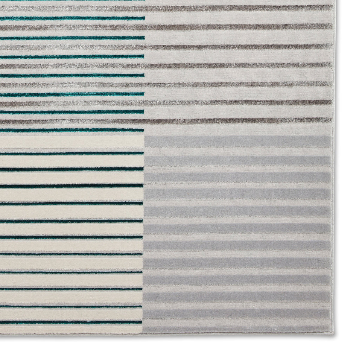 Aldrin Grey Striped Patterned Rug