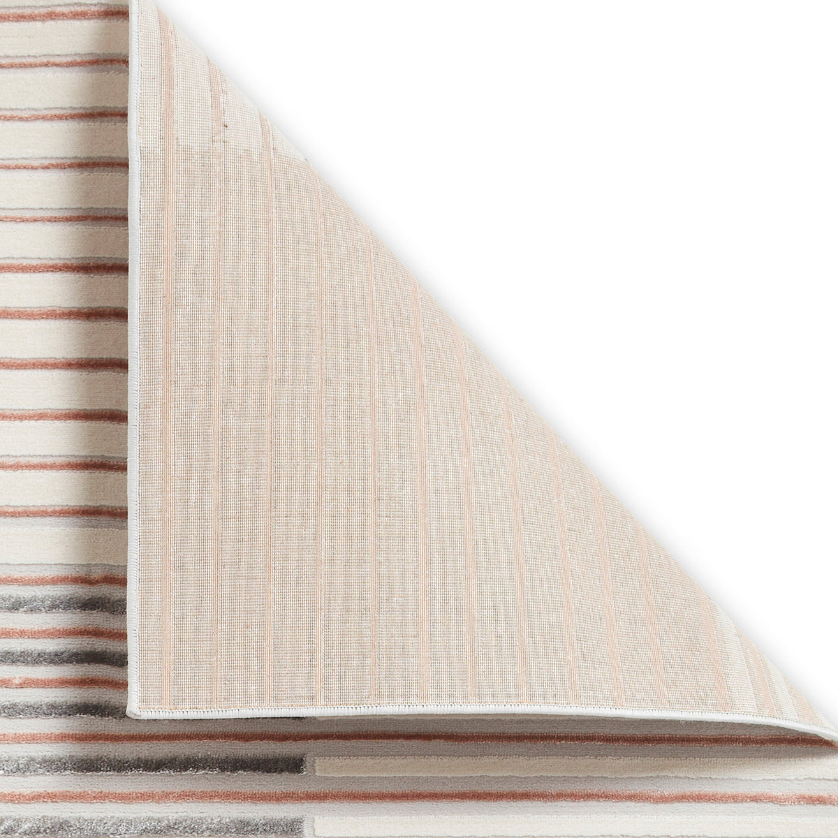 Aldrin Grey Striped Patterned Rug