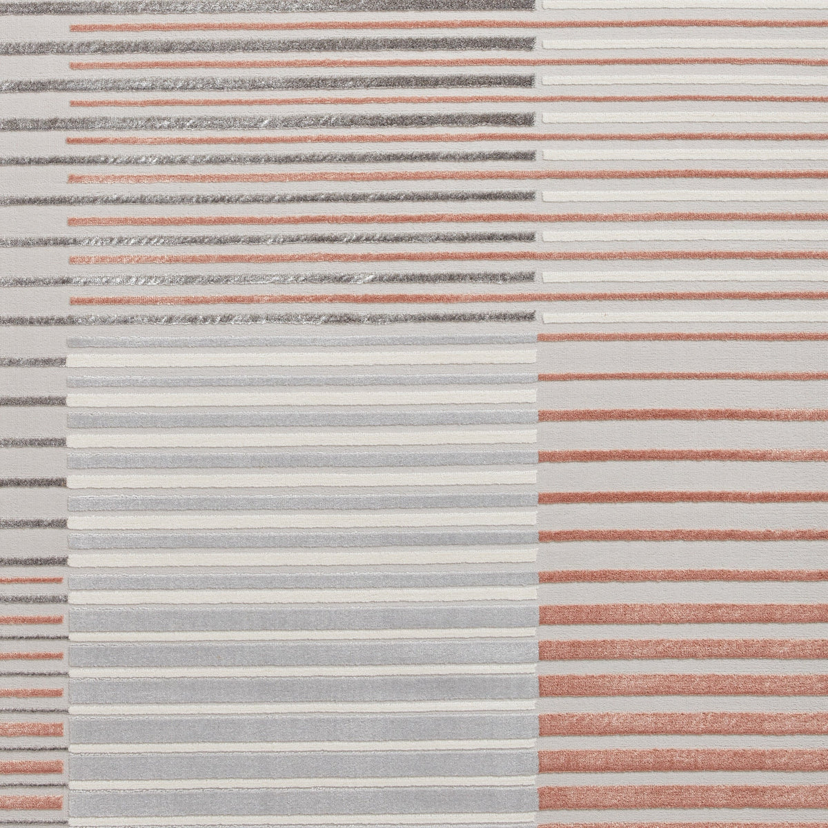 Aldrin Grey Striped Patterned Rug