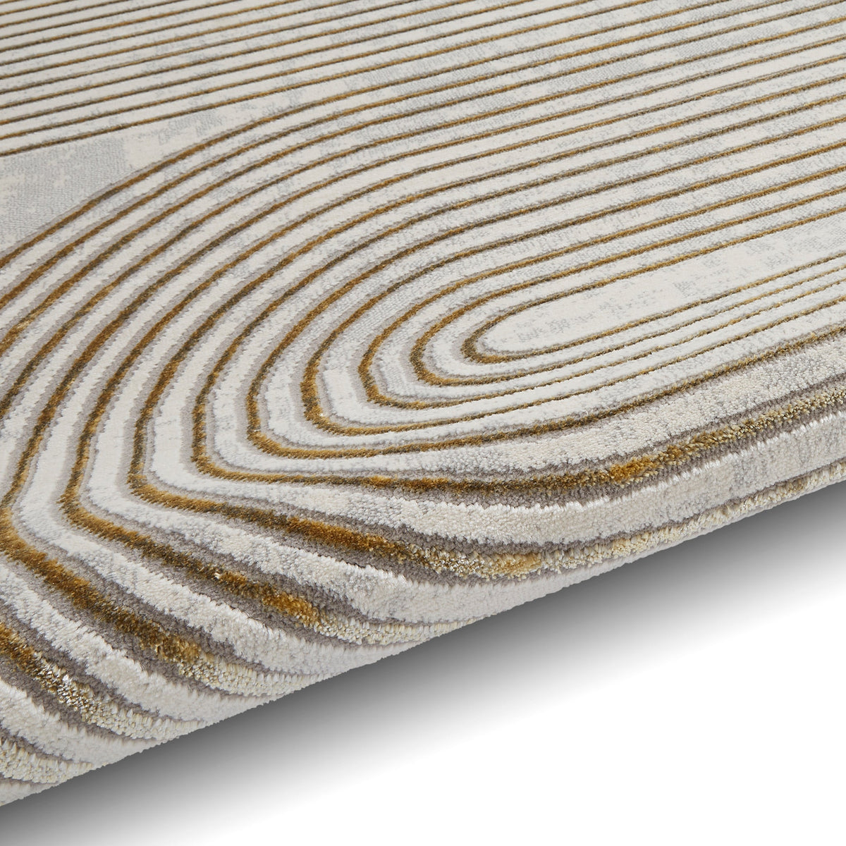 Aldrin Grey Swirl Patterned Rug