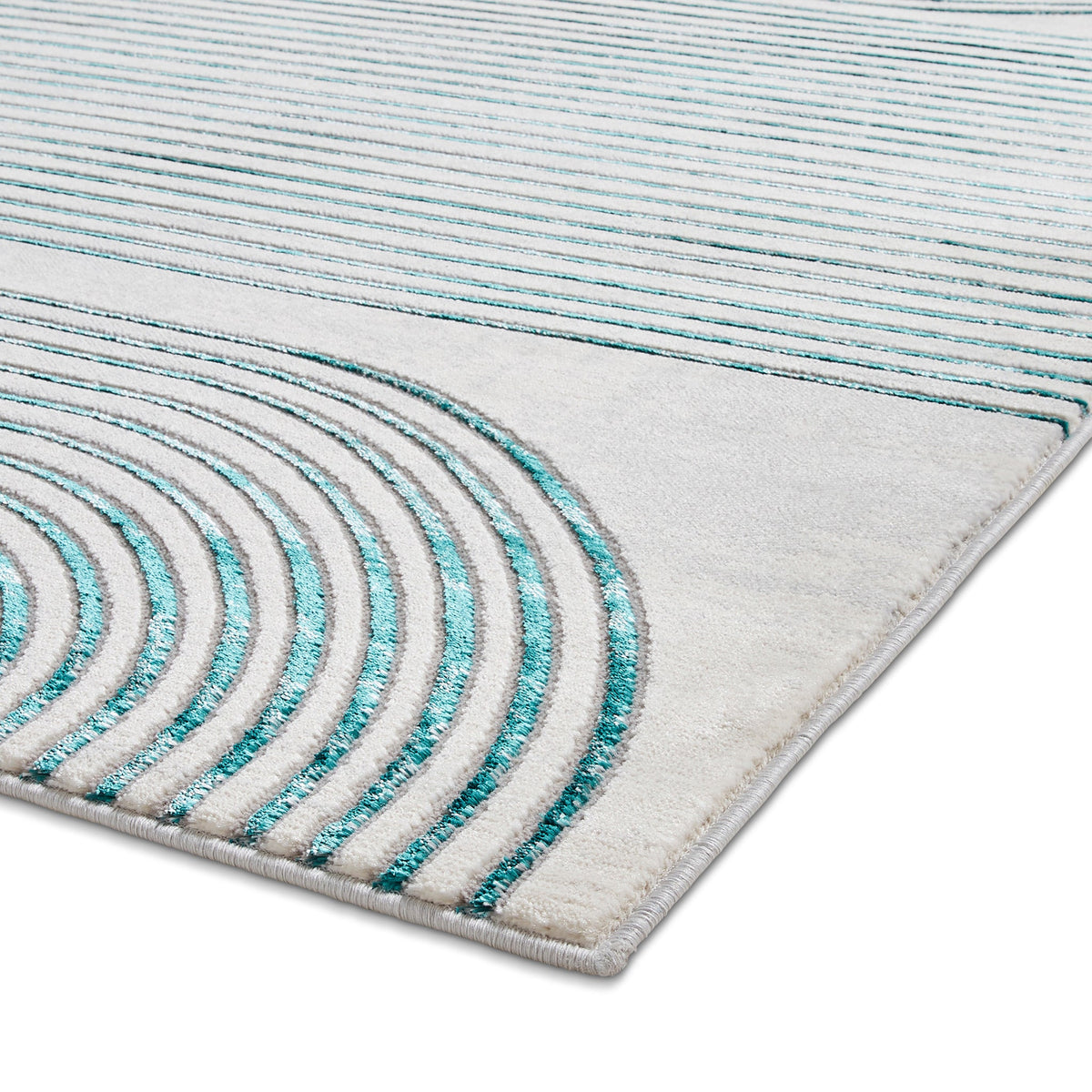 Aldrin Grey Swirl Patterned Rug
