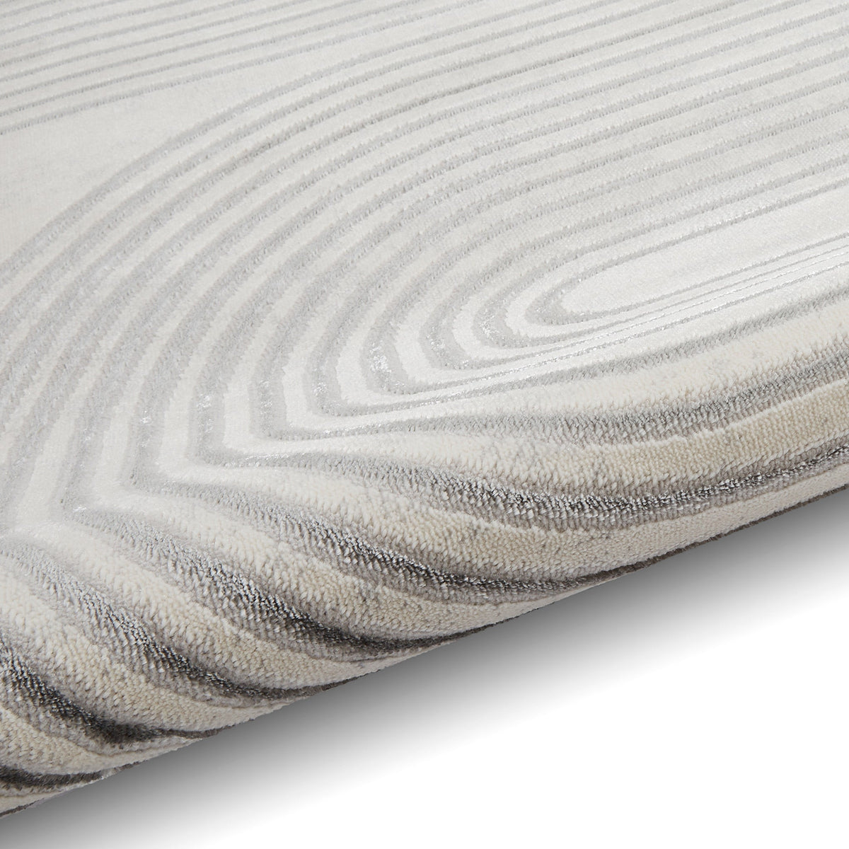 Aldrin Grey Swirl Patterned Rug