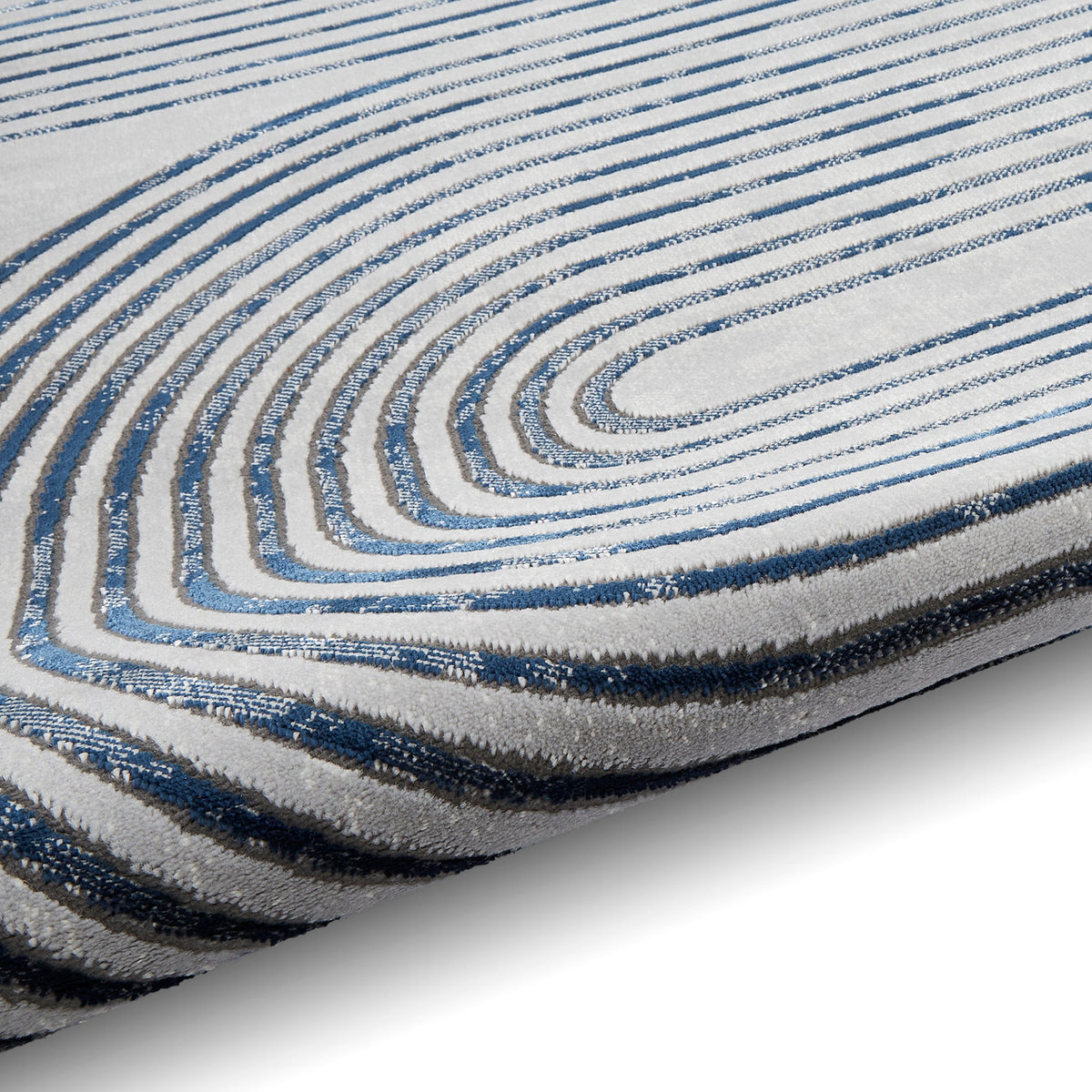 Aldrin Grey Swirl Patterned Rug