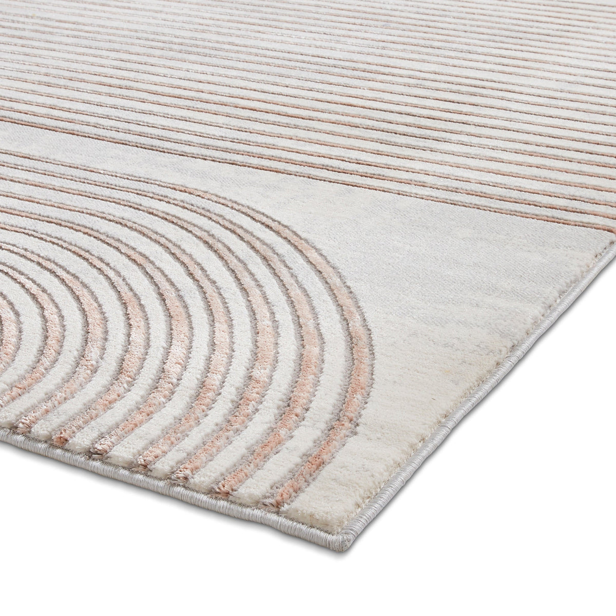Aldrin Grey Swirl Patterned Rug