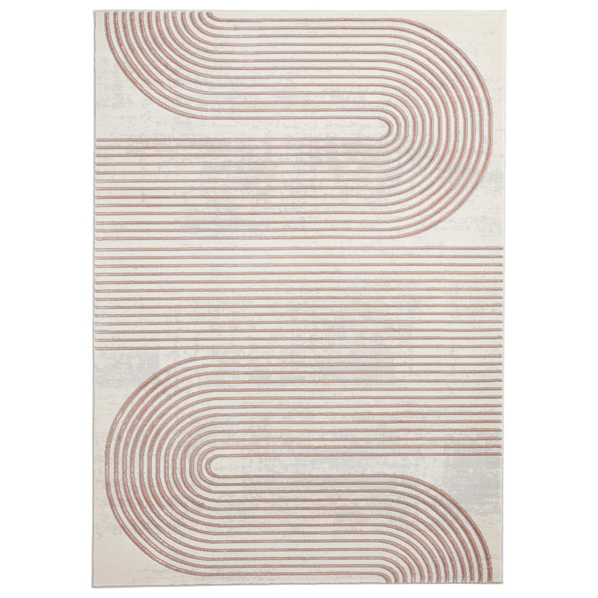 Aldrin Grey Swirl Patterned Rug