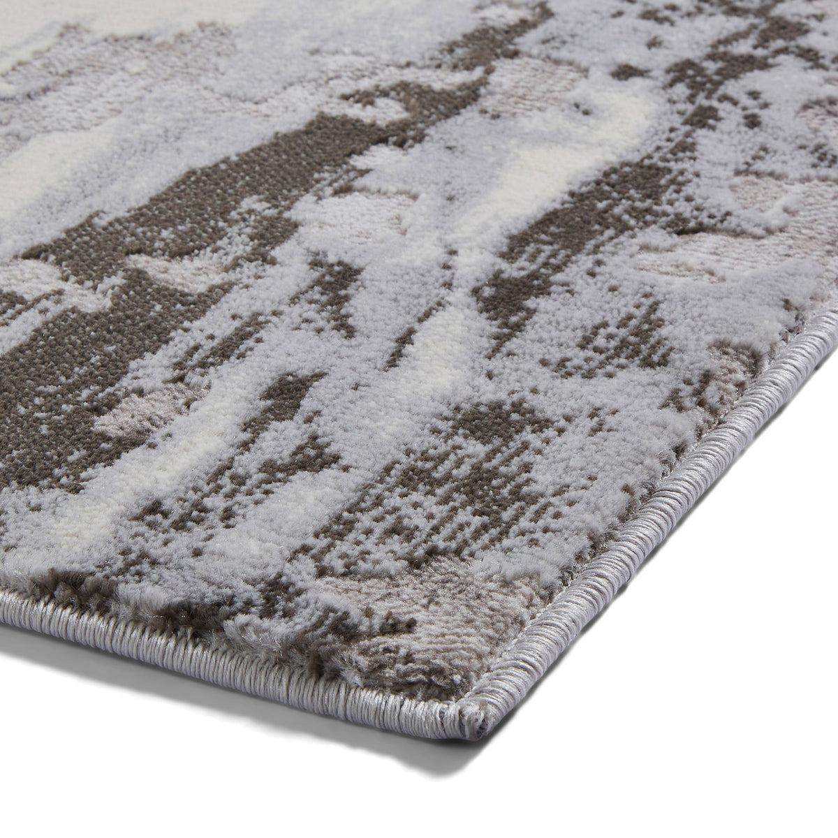 Aldrin Distressed Metallic Effect Rug