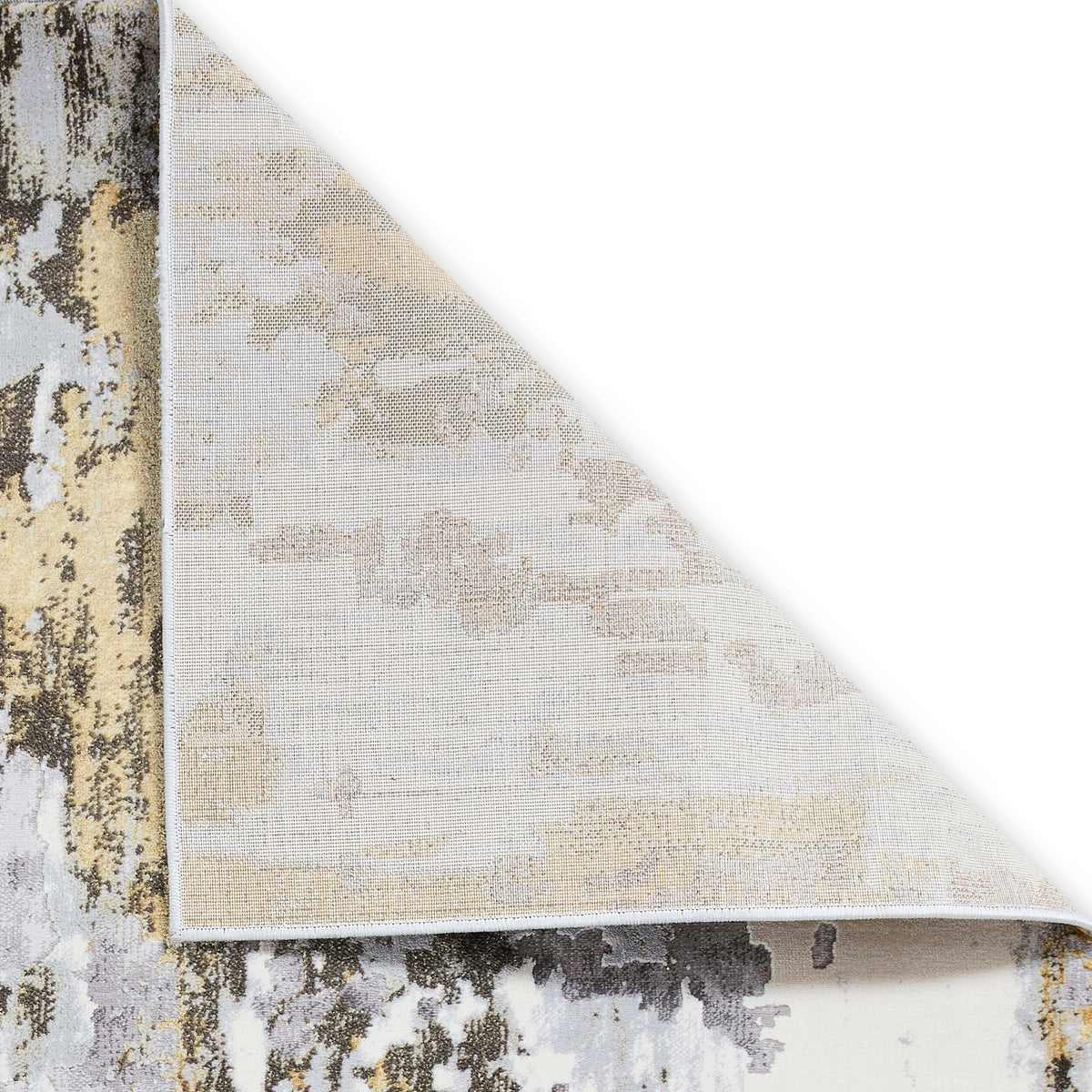 Aldrin Distressed Metallic Effect Rug