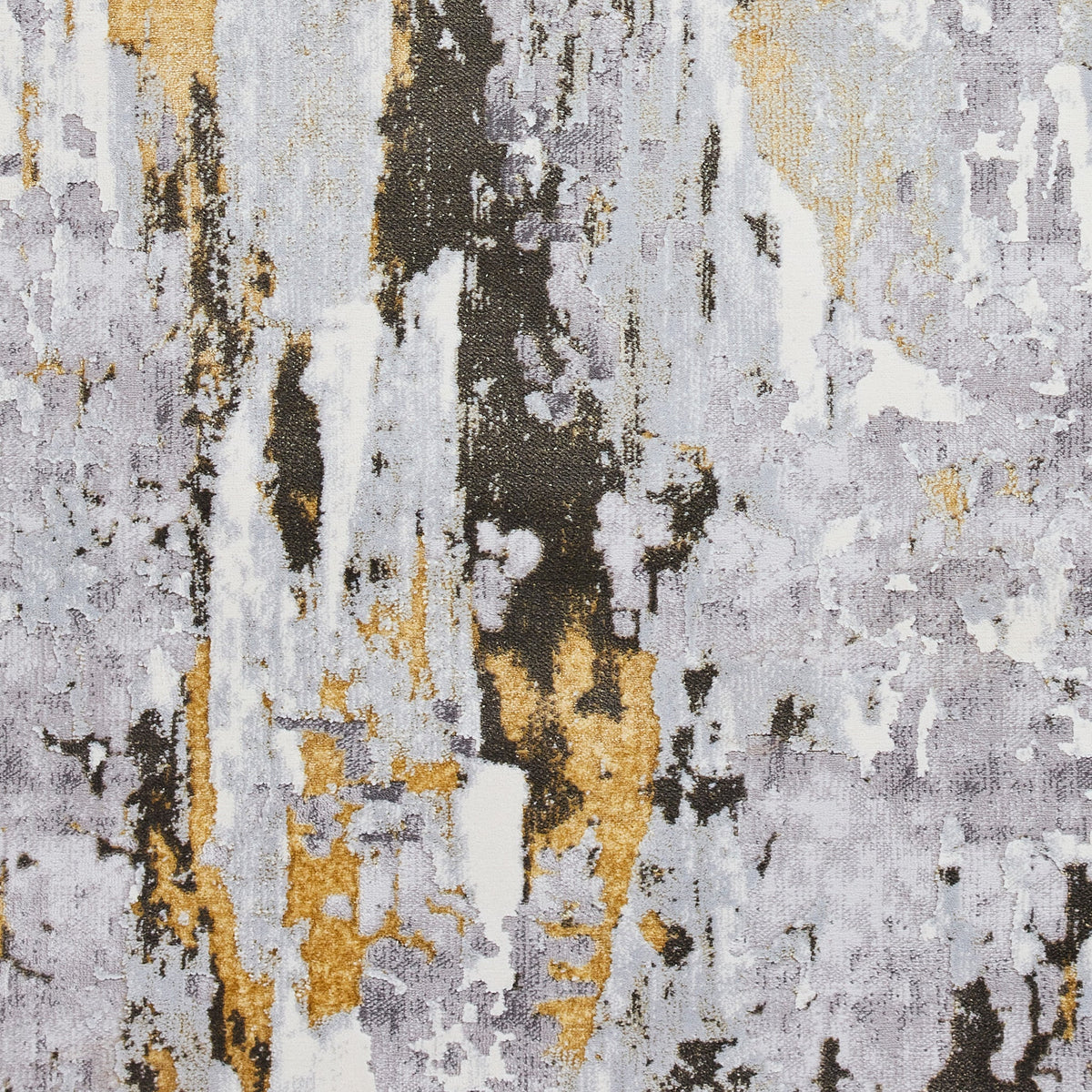 Aldrin Distressed Metallic Effect Rug