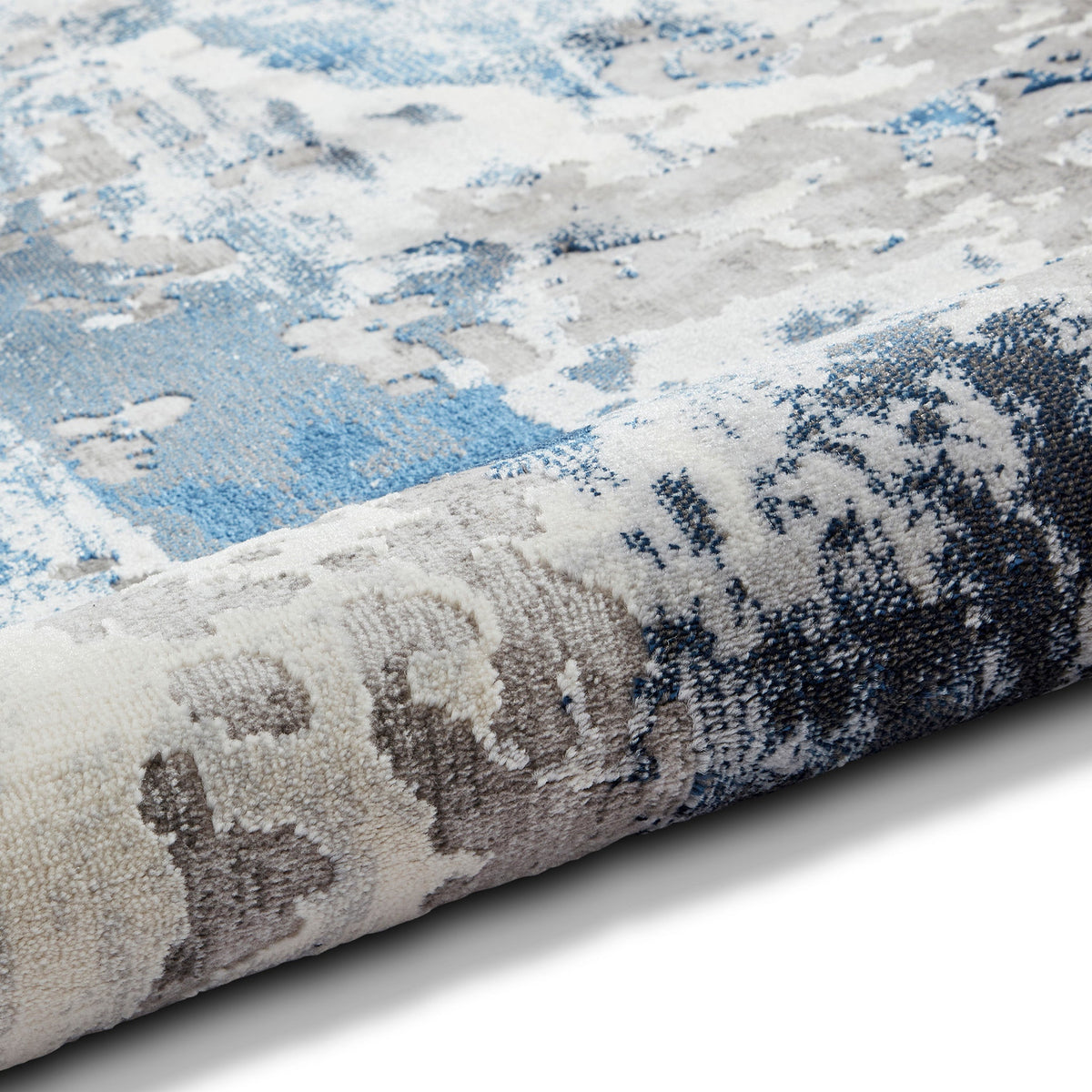 Aldrin Distressed Metallic Effect Rug