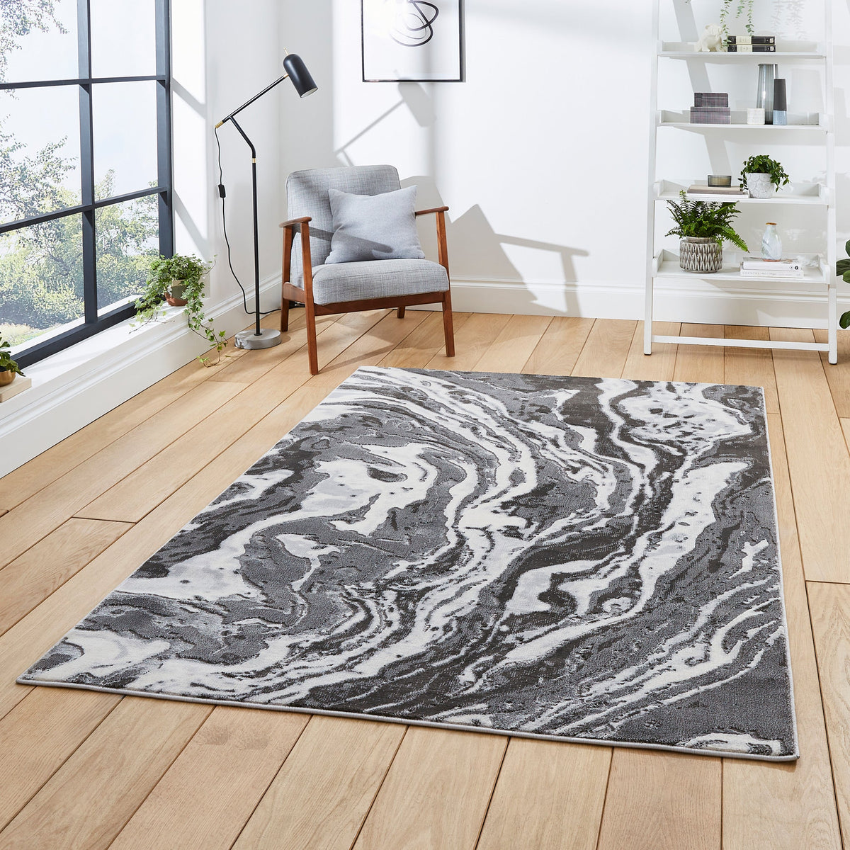 Aldrin Marble Swirl Rug