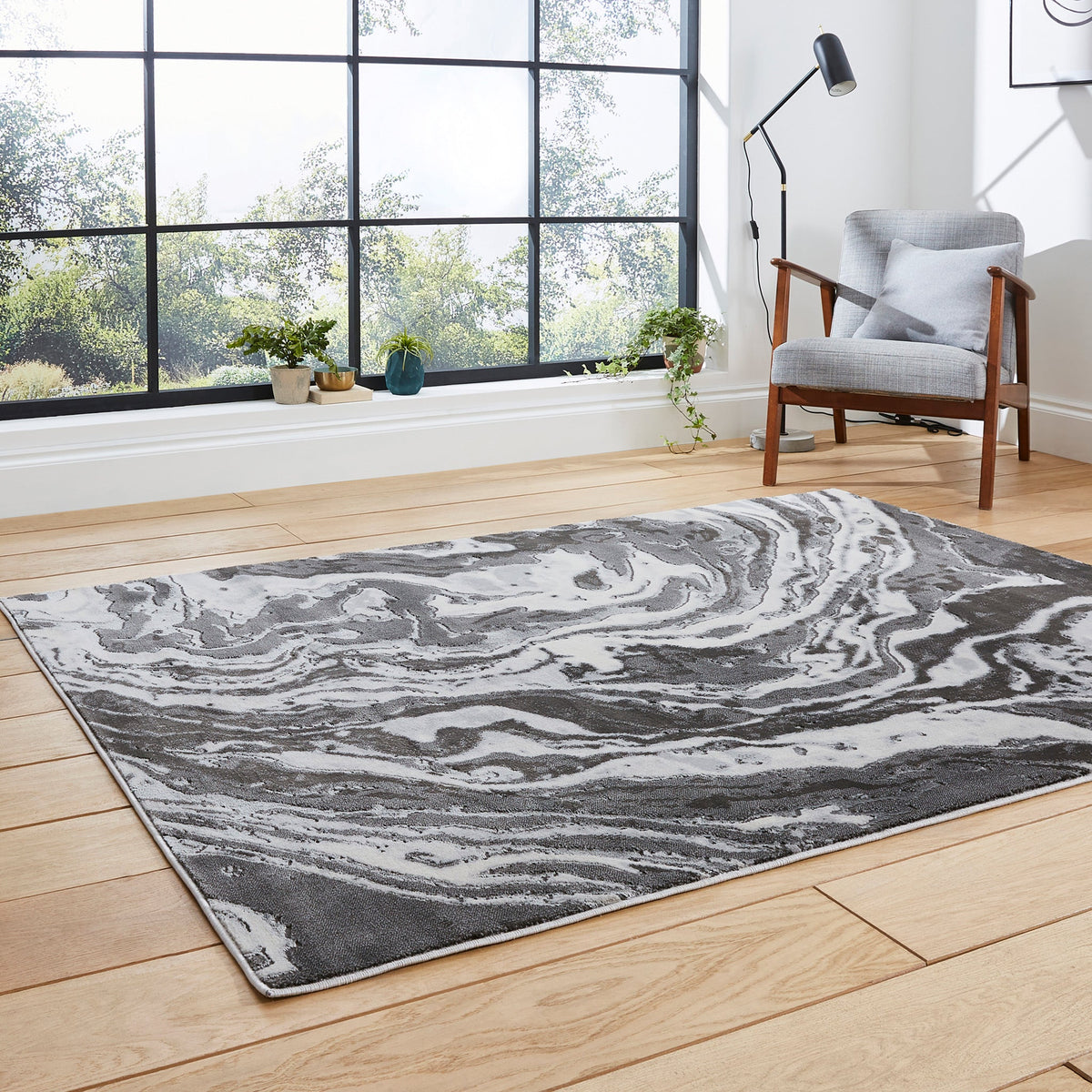 Aldrin Marble Swirl Rug