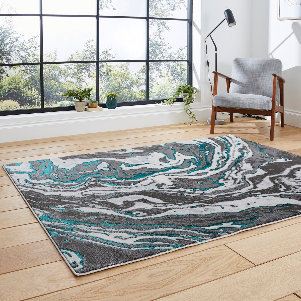 Aldrin Marble Swirl Rug