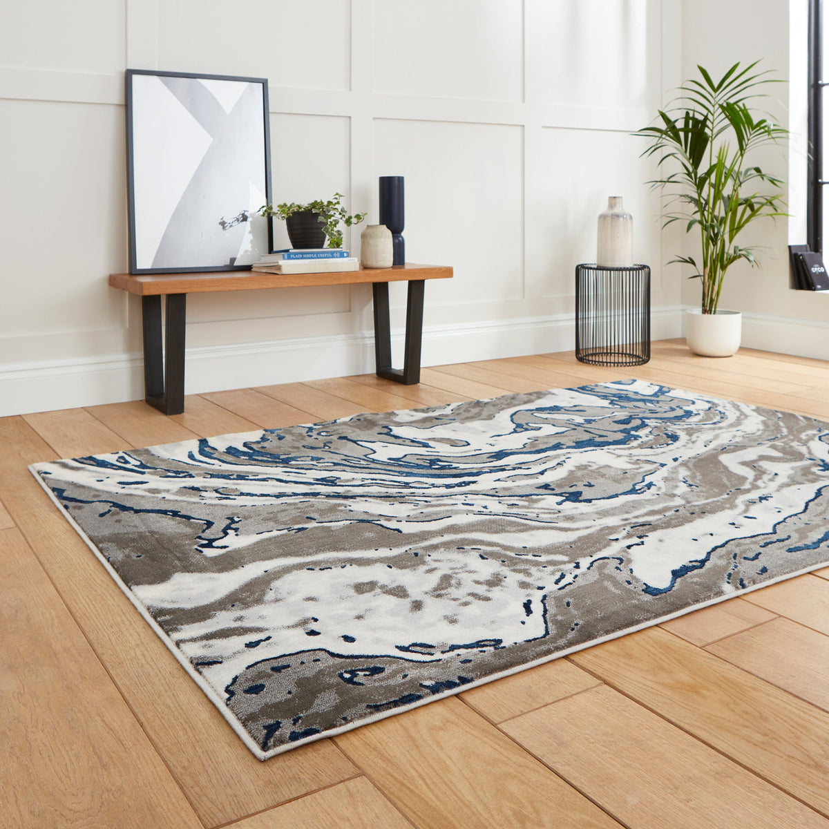 Aldrin Marble Swirl Rug