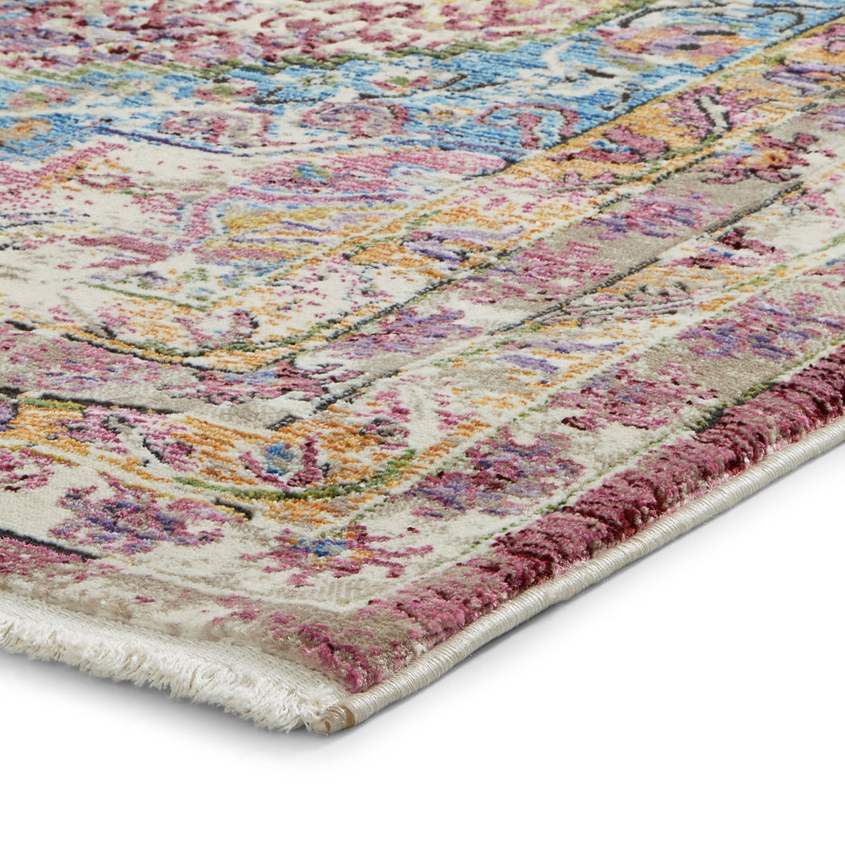 Thea Moroccan Multicoloured Distressed Rug