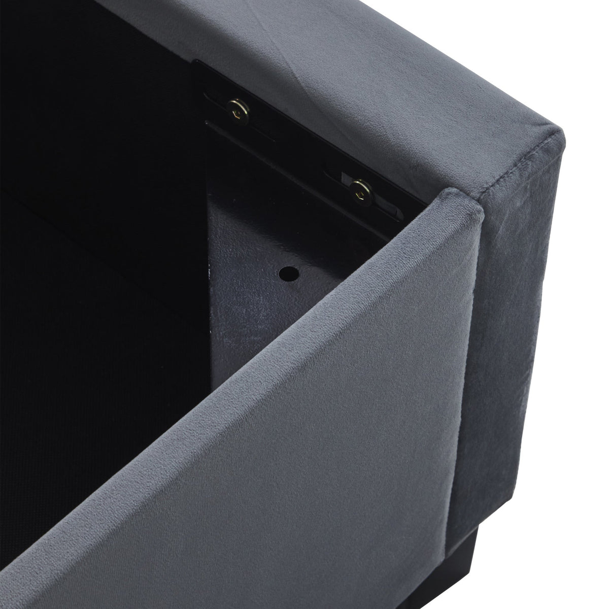 Mia Velvet Ottoman Storage Bed Frame