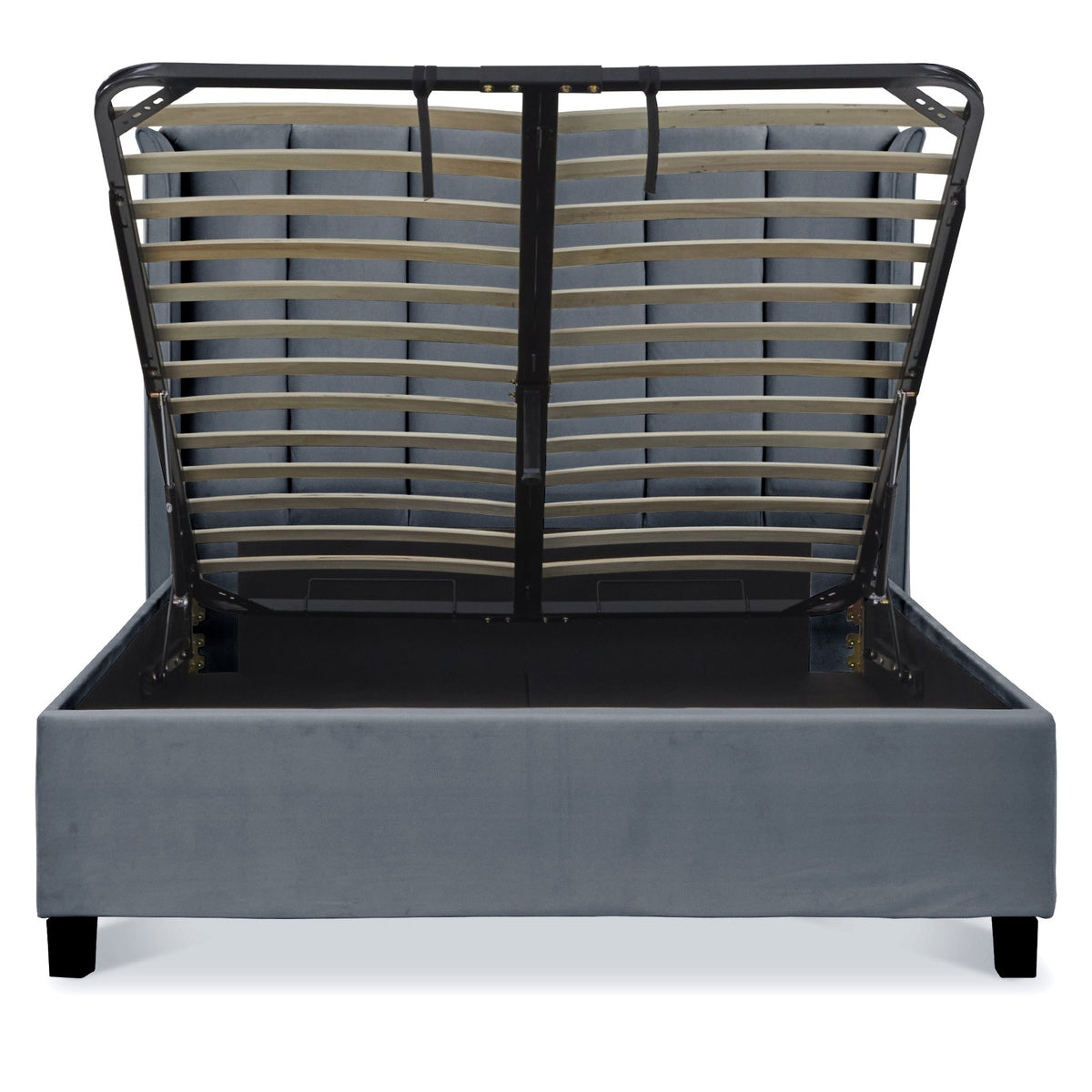 Mia Velvet Ottoman Storage Bed Frame
