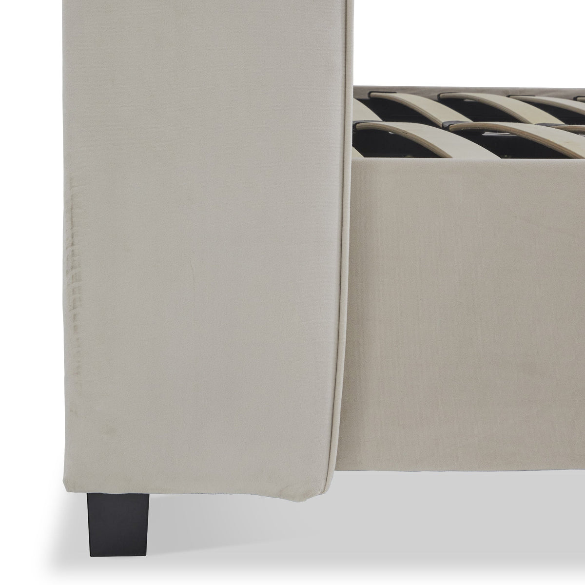 Mia Velvet Ottoman Storage Bed Frame