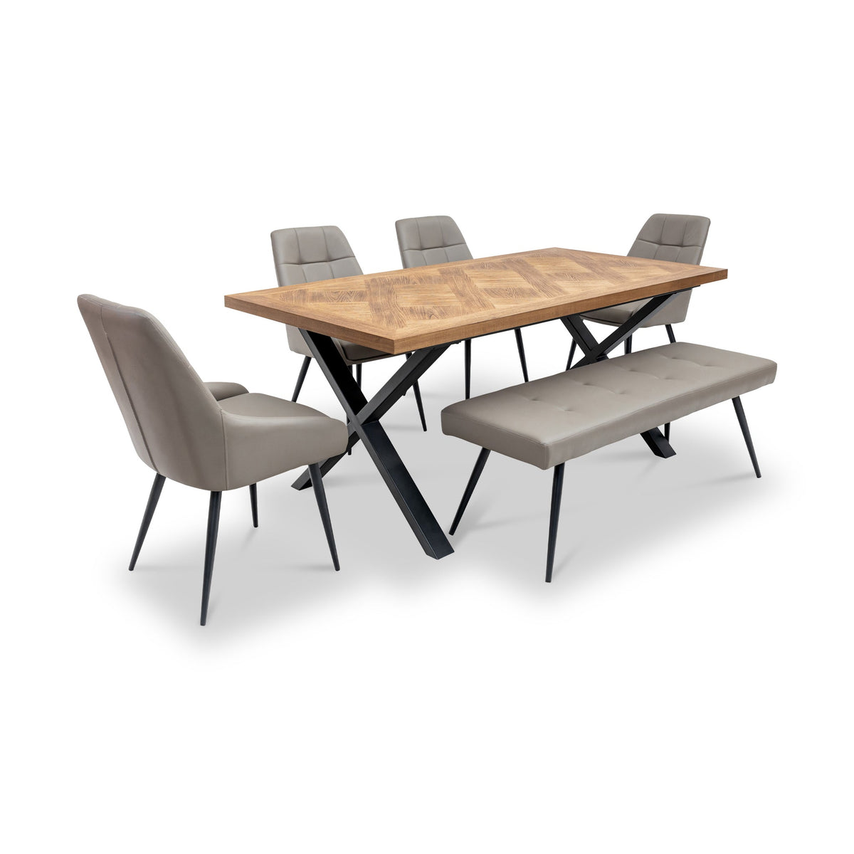 Marlo Faux Leather Fabric Dining Chair