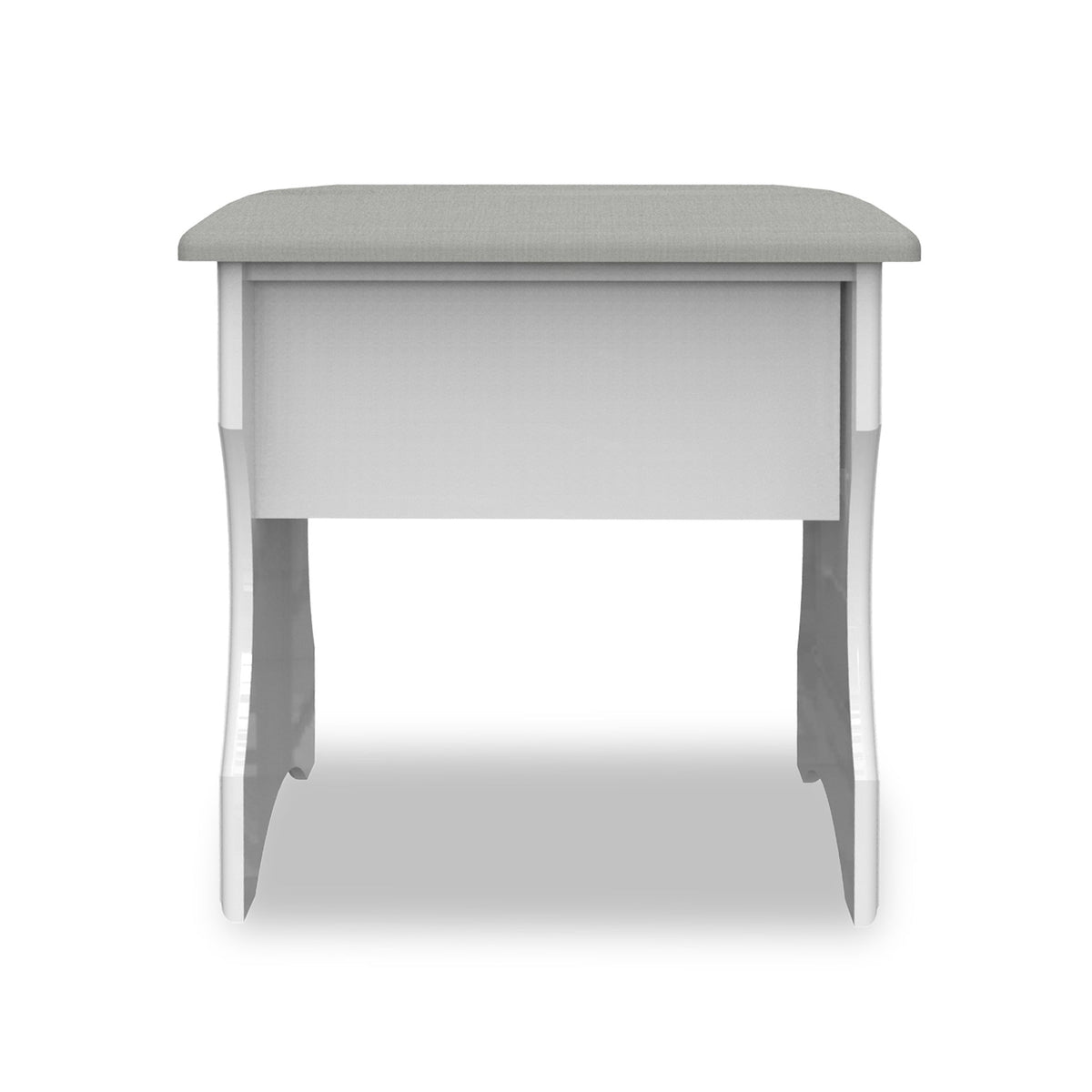 Kinsley White Gloss Dressing Table with Stool