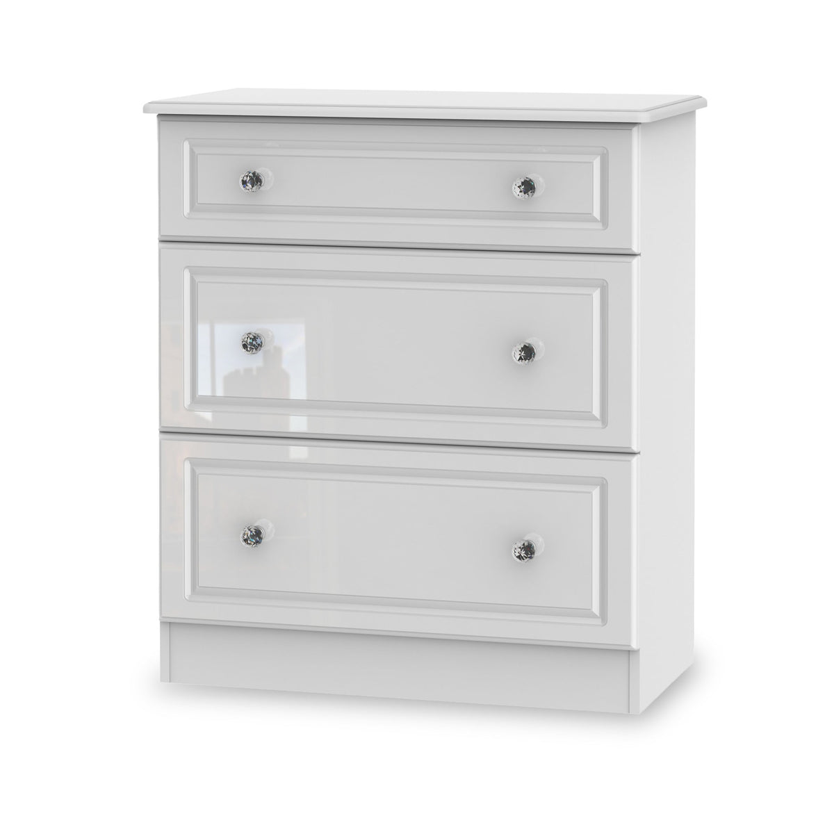 Kinsley White Gloss 4 Piece Bedroom Set