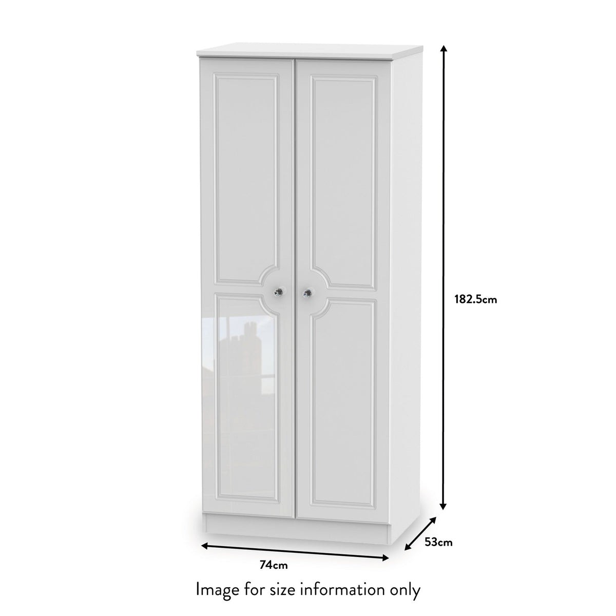 Kinsley White Gloss 4 Piece Bedroom Set