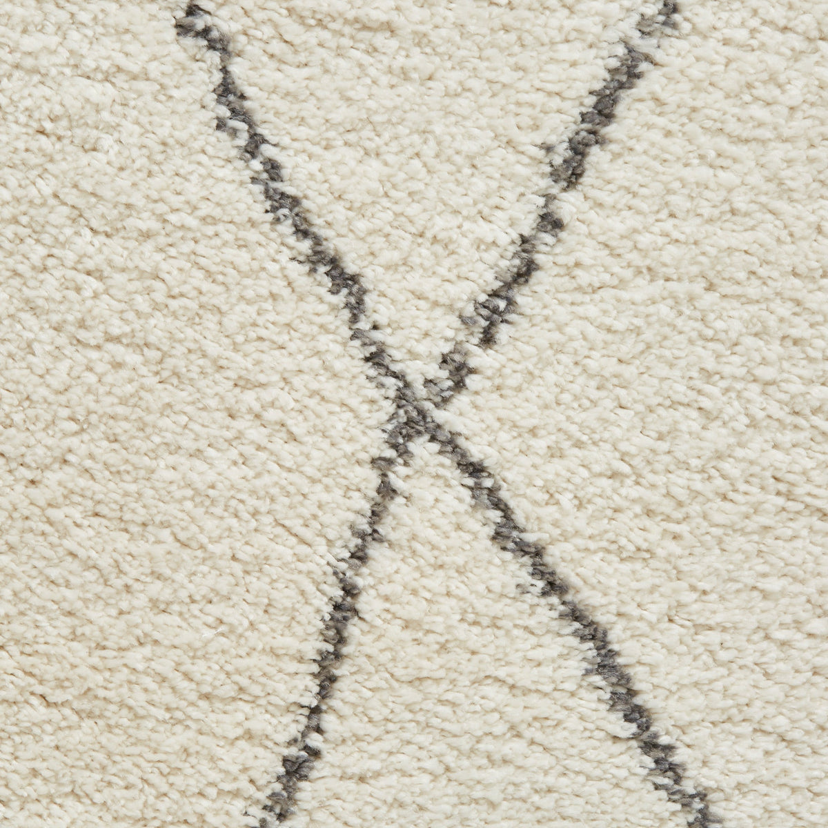 Edie Boho Diamond Shaggy Rug