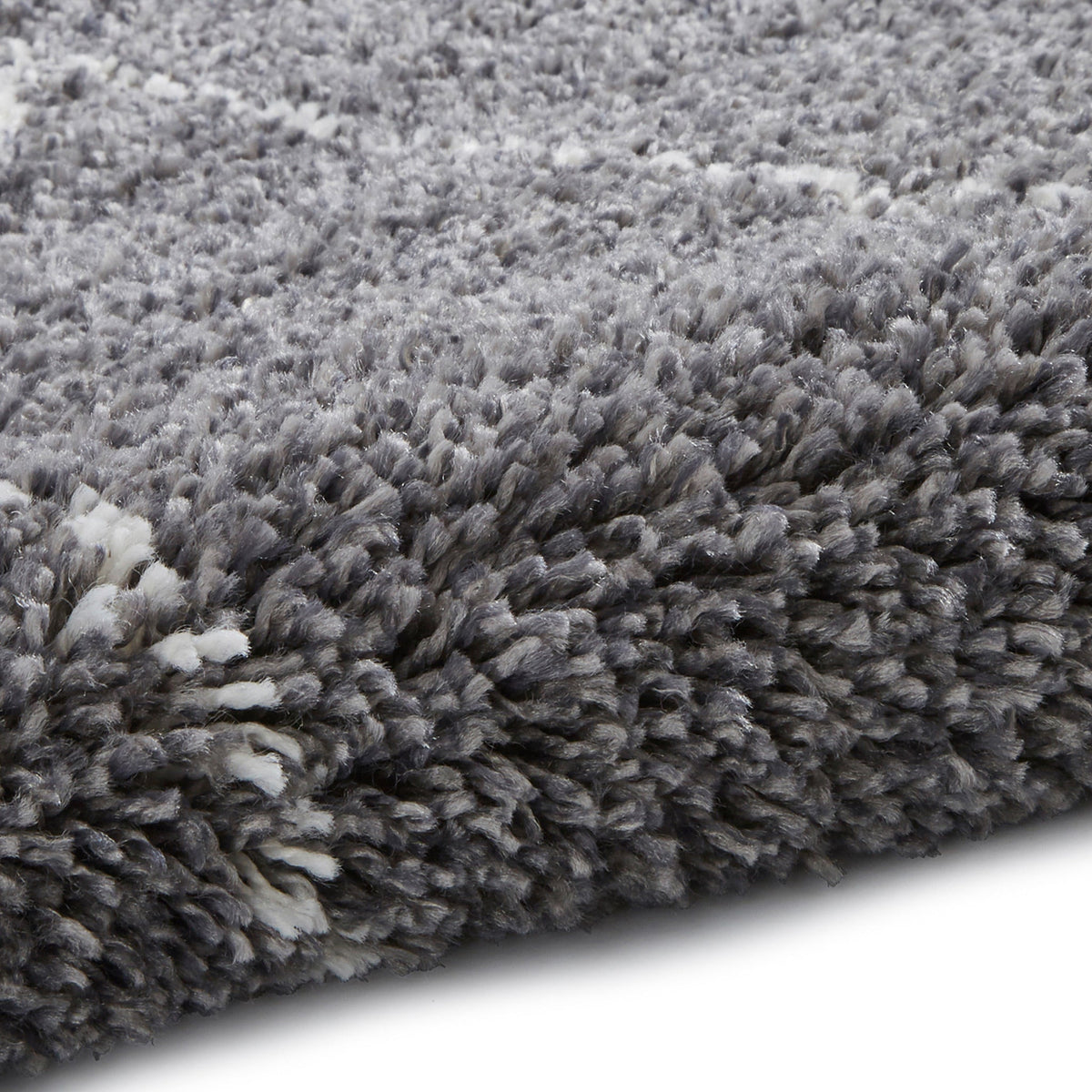 Edie Boho Diamond Shaggy Rug