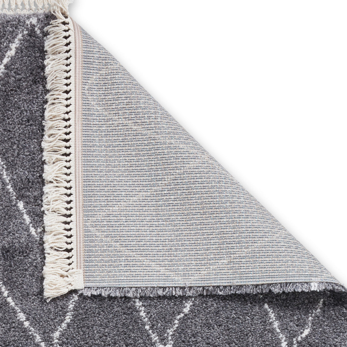 Edie Boho Diamond Shaggy Rug