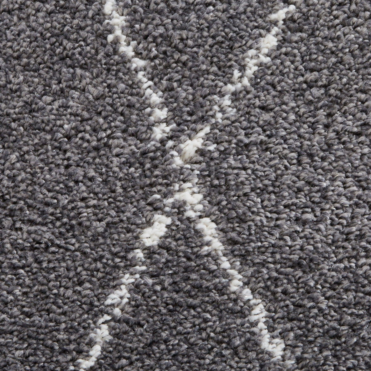 Edie Boho Diamond Shaggy Rug