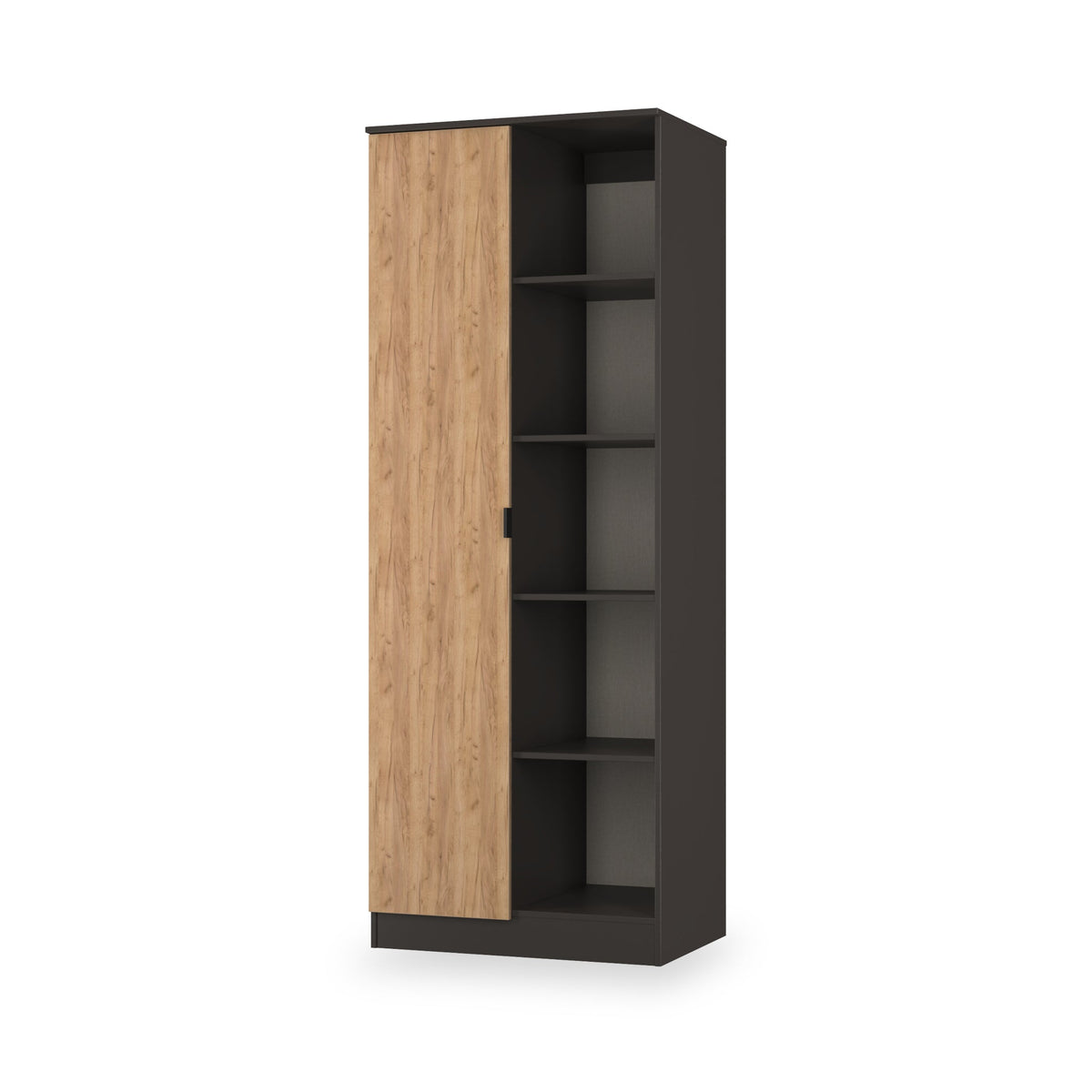 Huxley 1 Door Wardrobe with Open Shelves