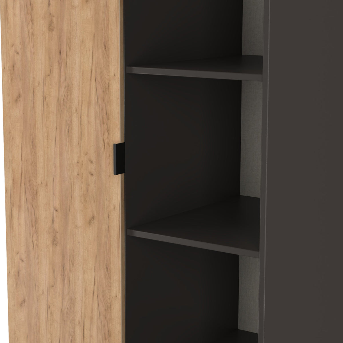 Huxley 1 Door Wardrobe with Open Shelves