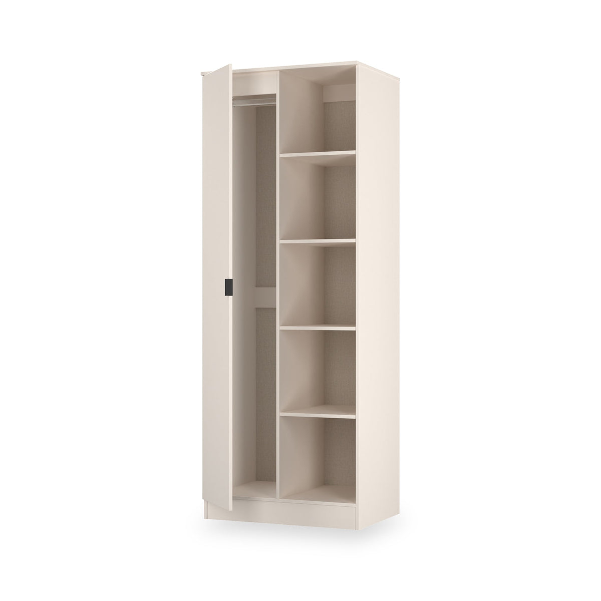Huxley 1 Door Wardrobe with Open Shelves