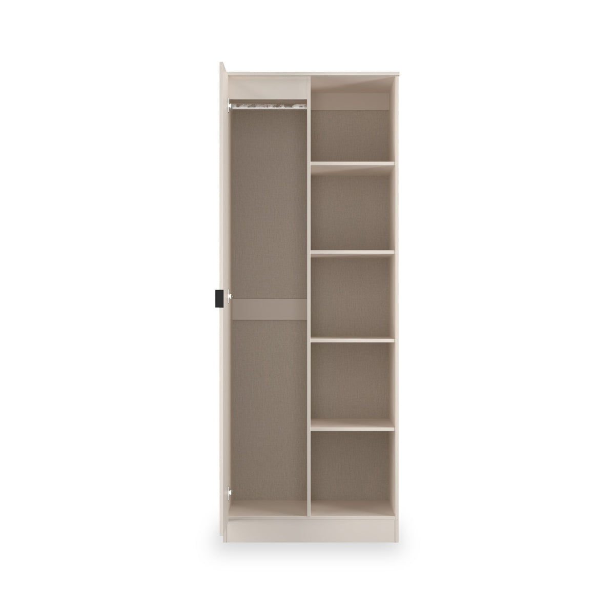 Huxley 1 Door Wardrobe with Open Shelves