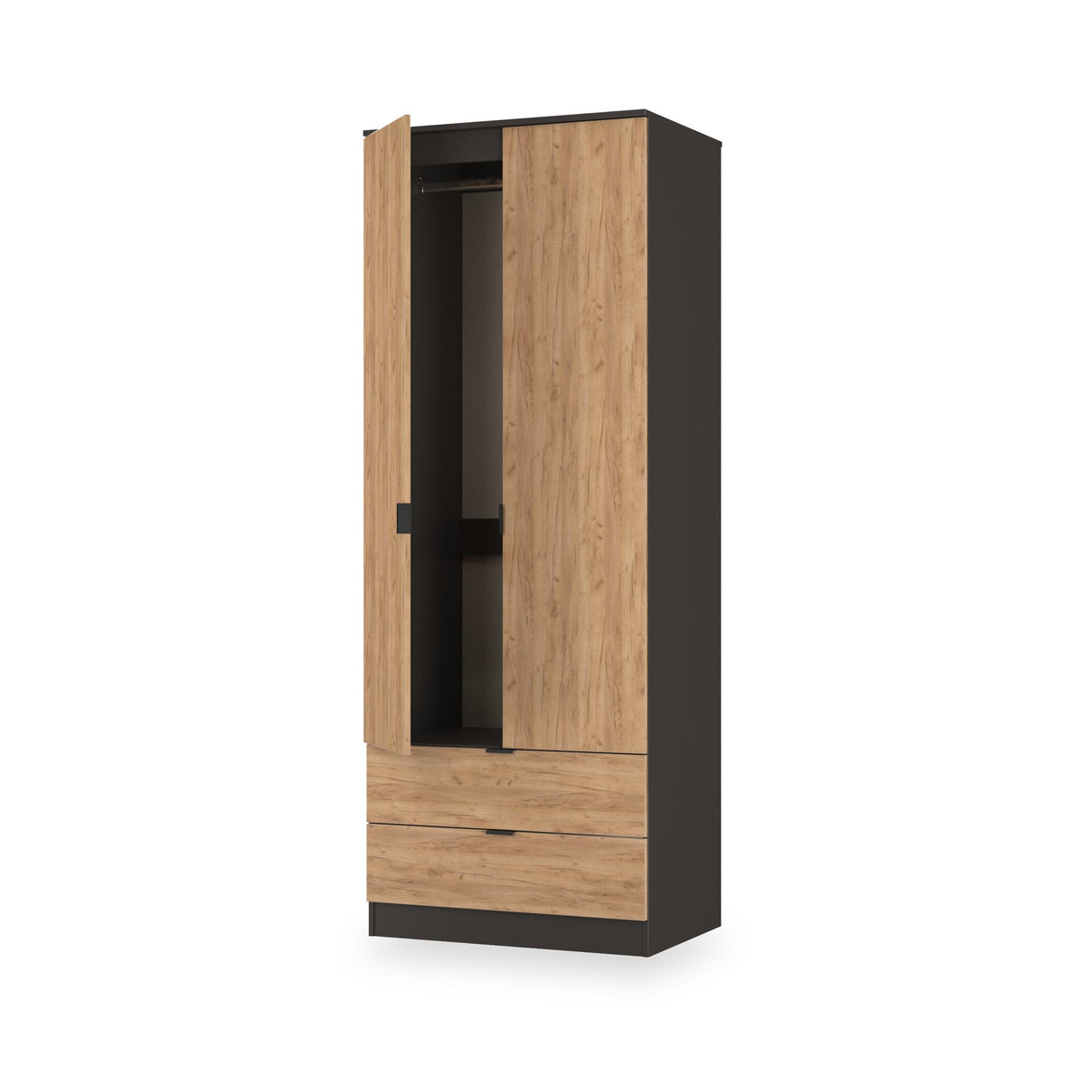 Huxley Double Wardrobe & 2 Drawers