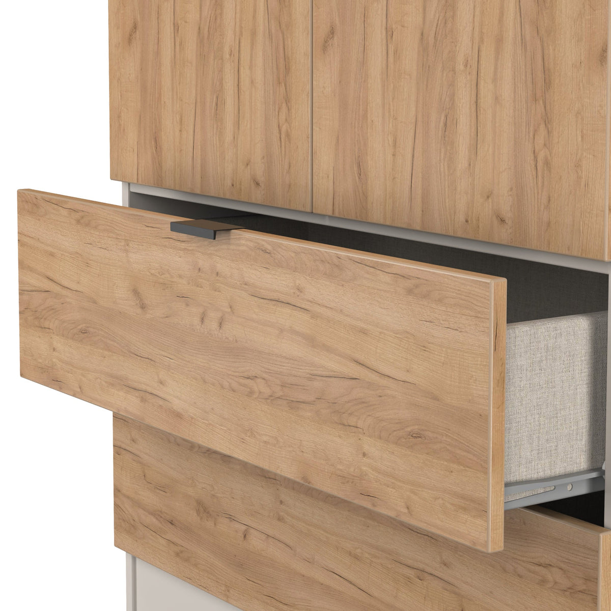 Huxley Double Wardrobe & 2 Drawers